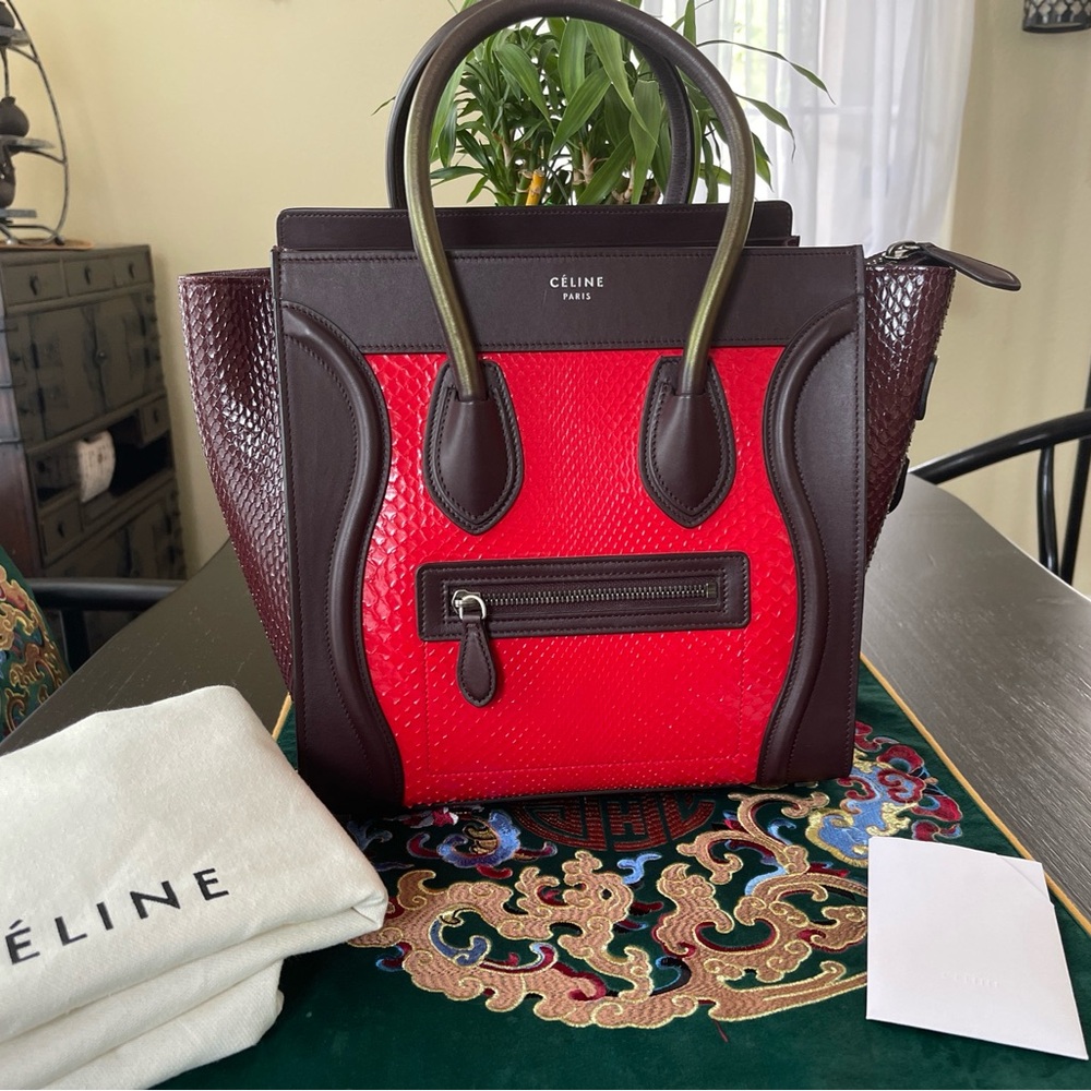 100% Authentic Celine Micro Luggage Handbag